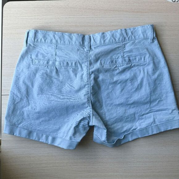Old Navy Shorts Classic Chino Sky Blue Belt Loops 14 Plus 3" Flat Front Mid Rise - Picture 4 of 7